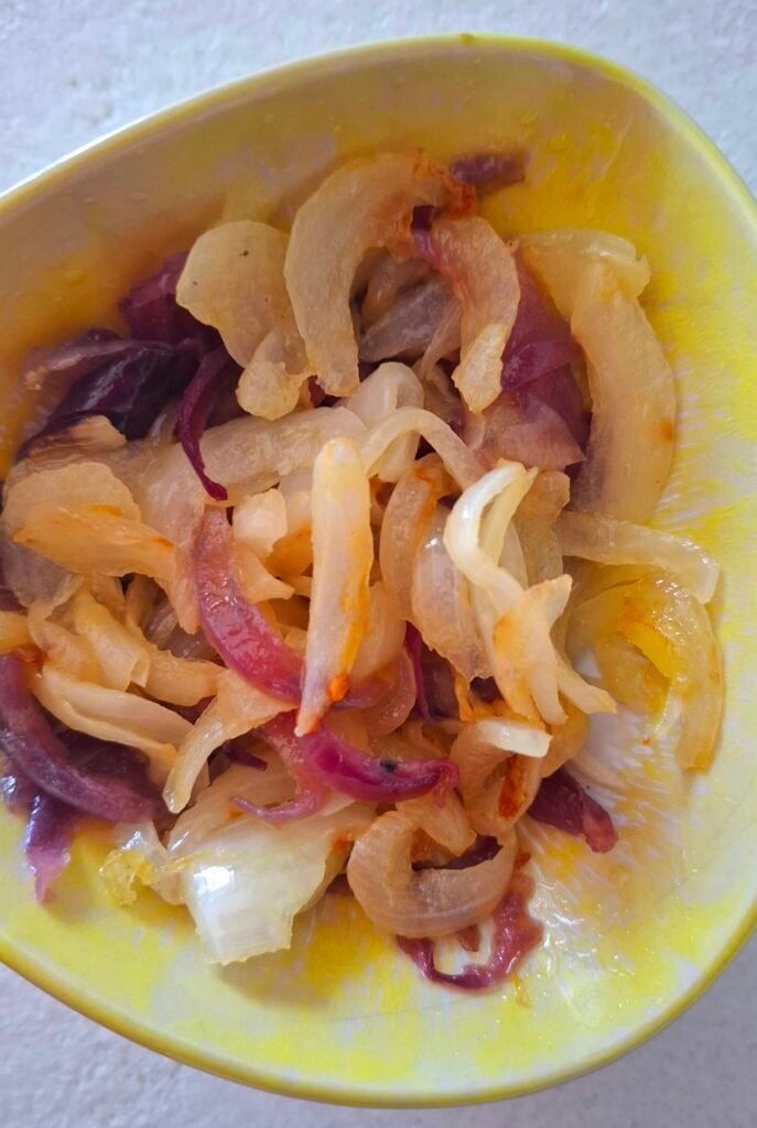 Cottura cipolla burritos