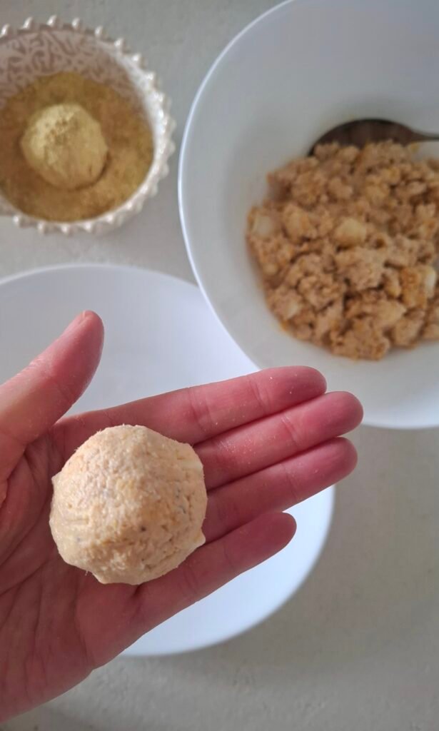 Polpetta cappone lavorata