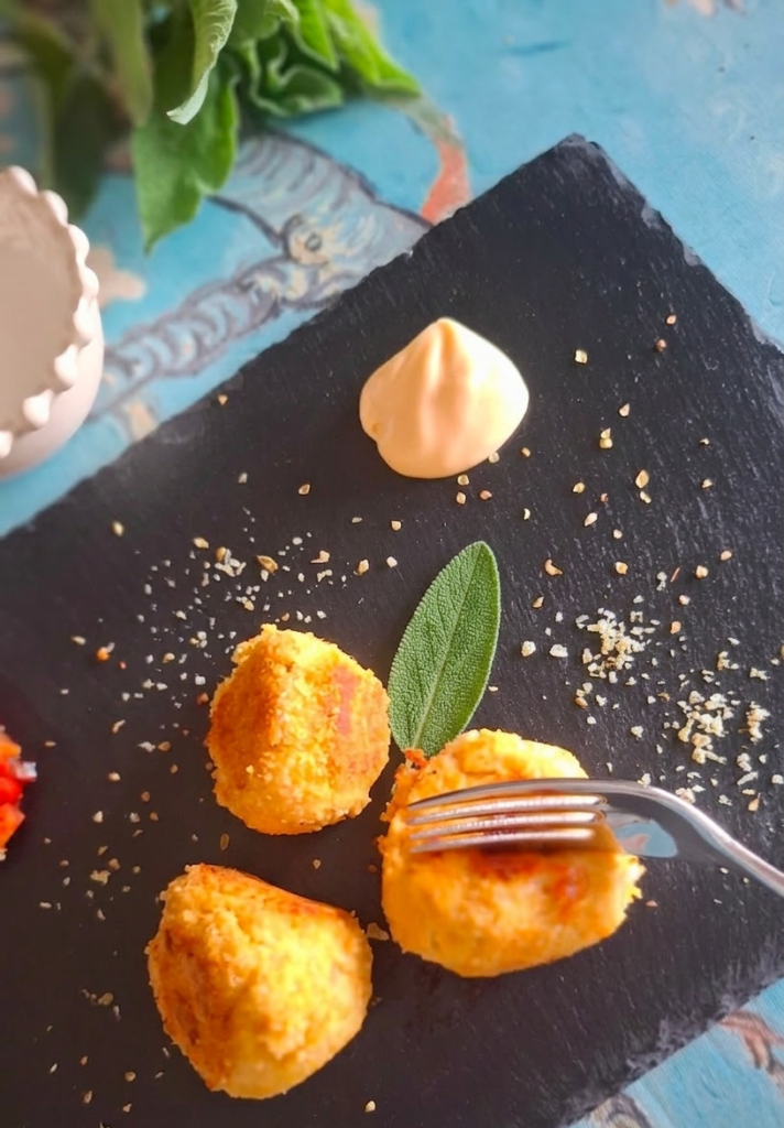 Polpette cappone caciotta filante