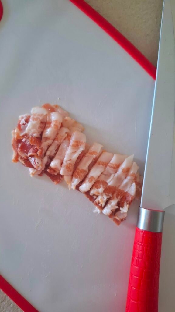 Bacon a striscioline per vellutata