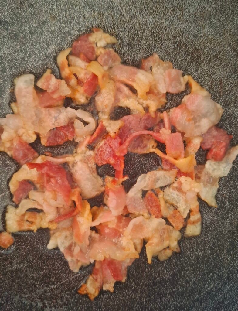 Bacon rosolato per vellutata