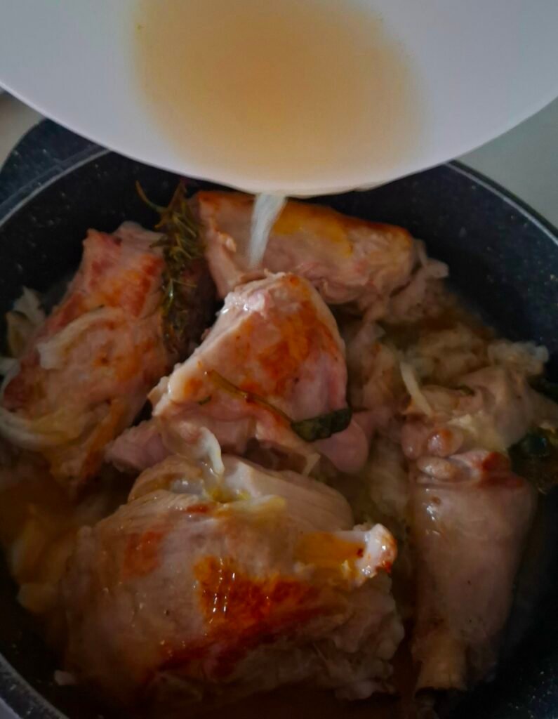 Marinatura da sfumare col capretto in padella