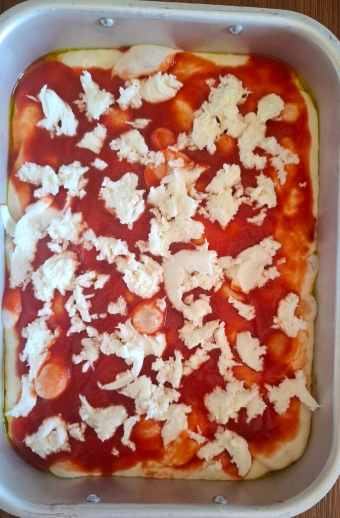 Pizza bonci mozzarella pomodoro passata