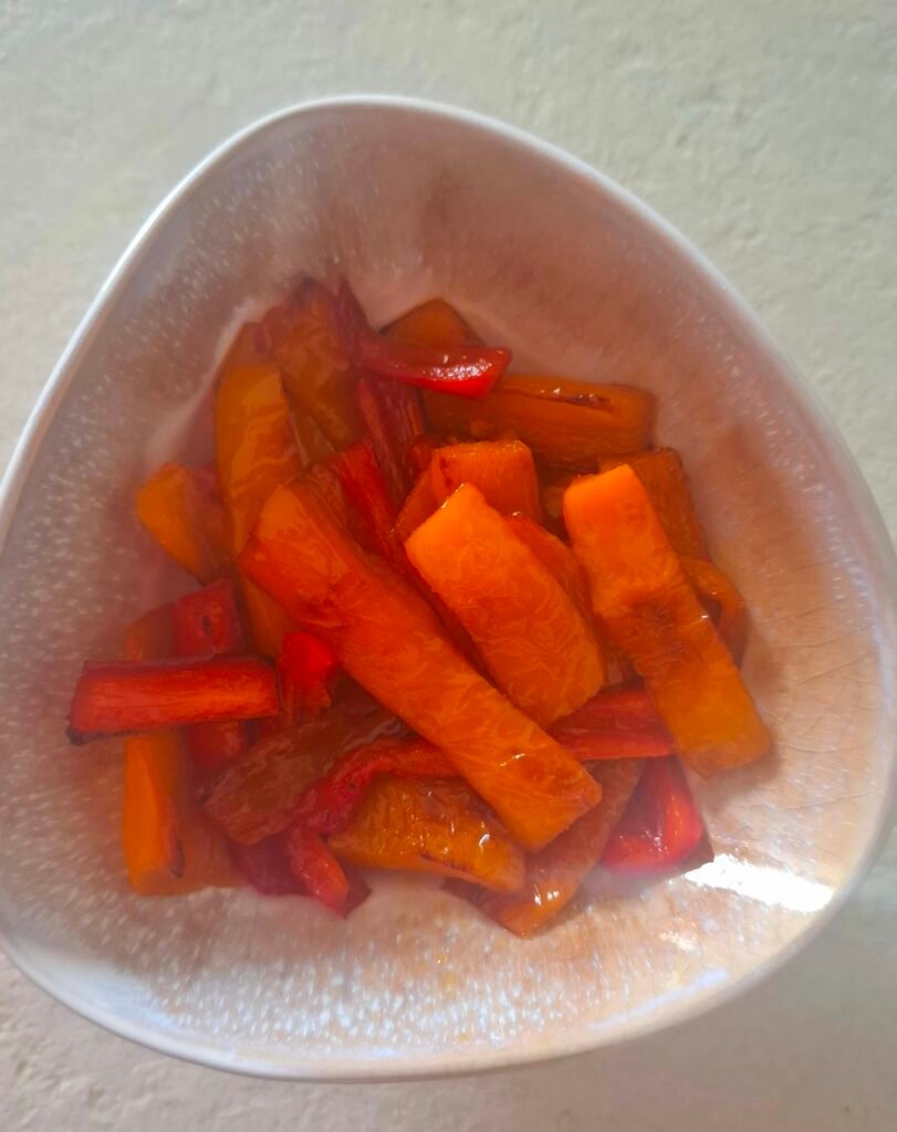 Peperoni nella ciotolina pronti per tacos