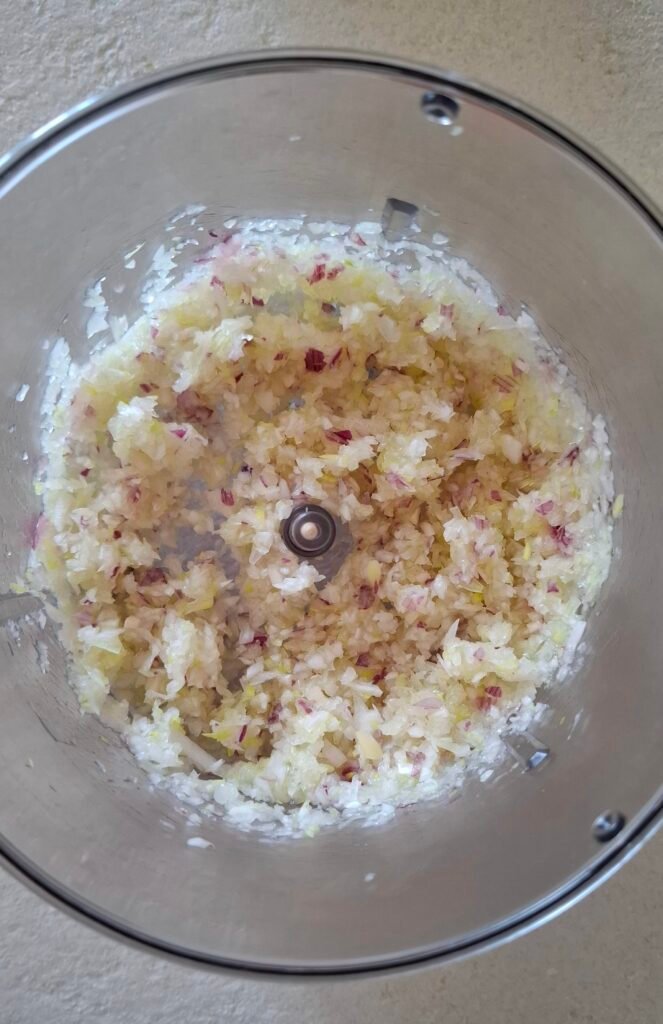 Crema cipollotti dopo mixer