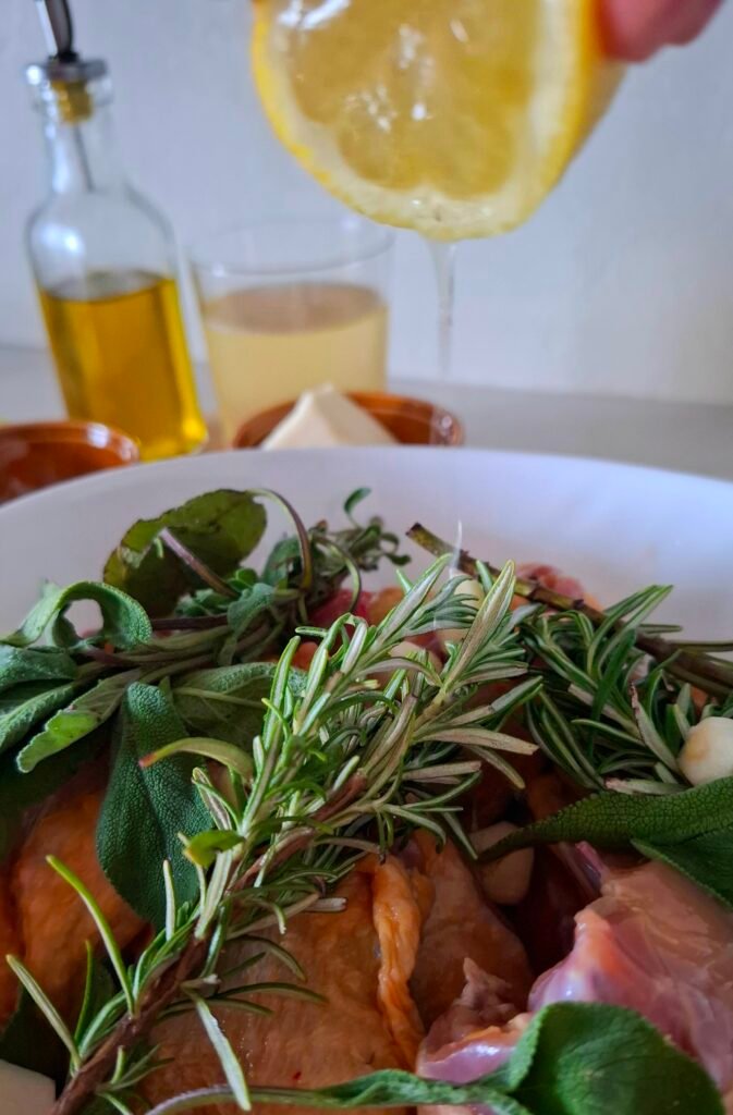 Olio spremuto su faraona 