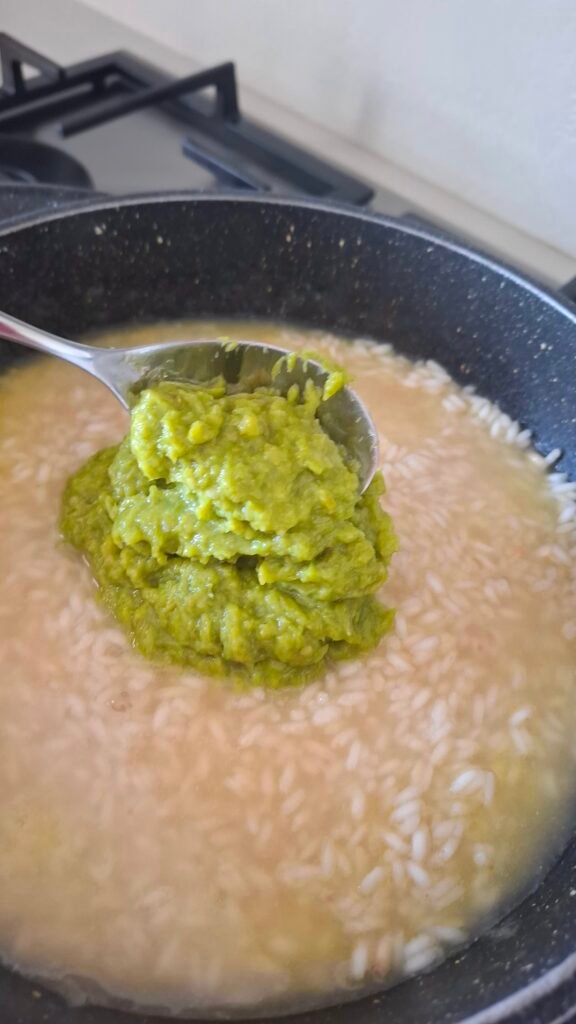 Crema asparagi nel riso