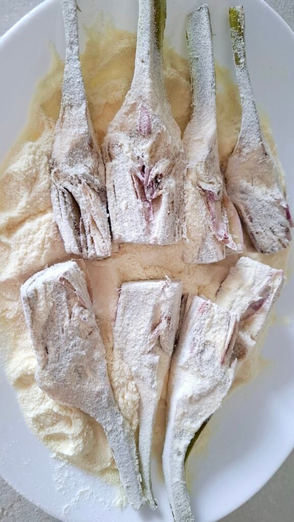 Spicchi carciofi con semola