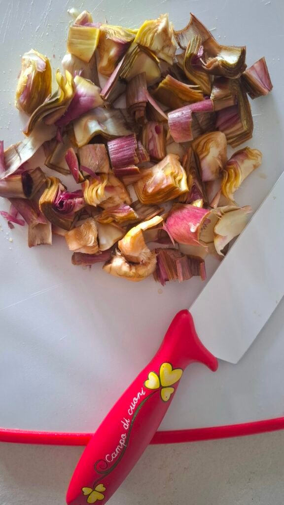 Cuori di carciofo tagliati 