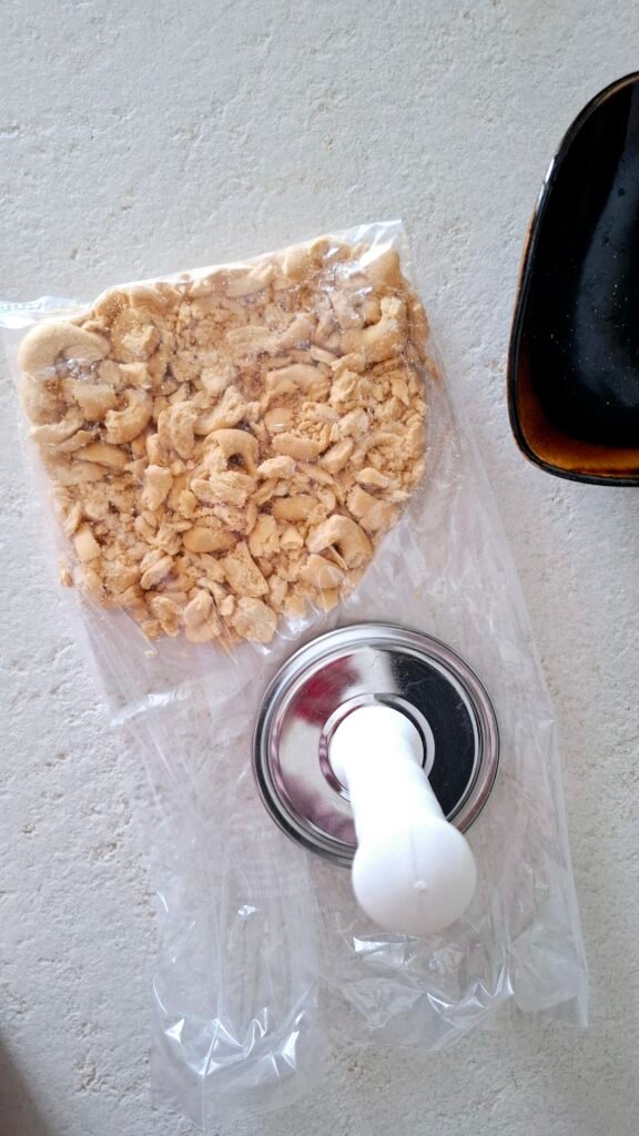 Taralli sbriciolati in sacchetto da pestacarne