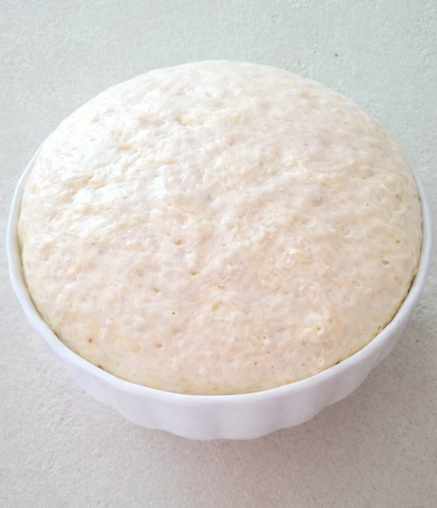Impasto focaccia lievitato