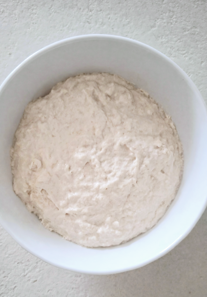 Impasto focaccia omogeneo da lievitare