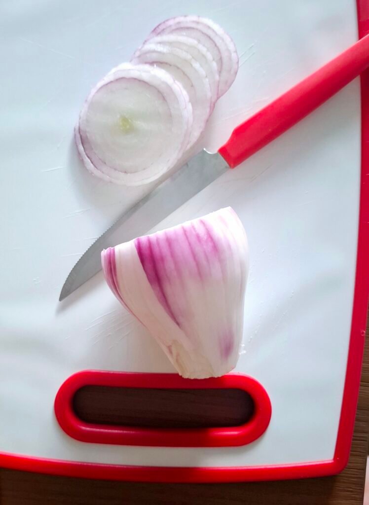 Cipolla tagliata ad anelli