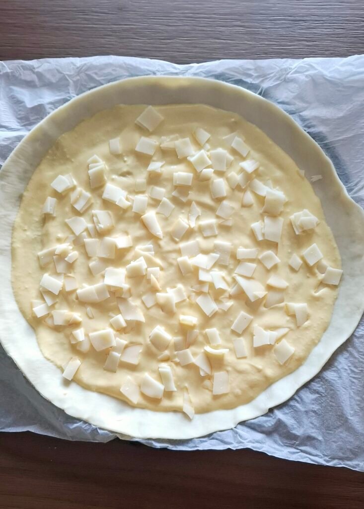 Quiche con scamorza