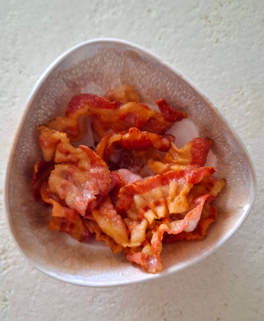 Bacon dorato croccante