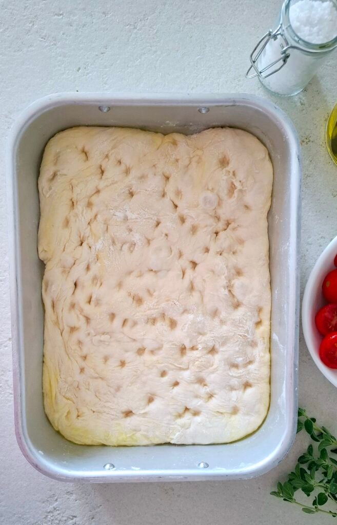 Impasto focaccia buchi