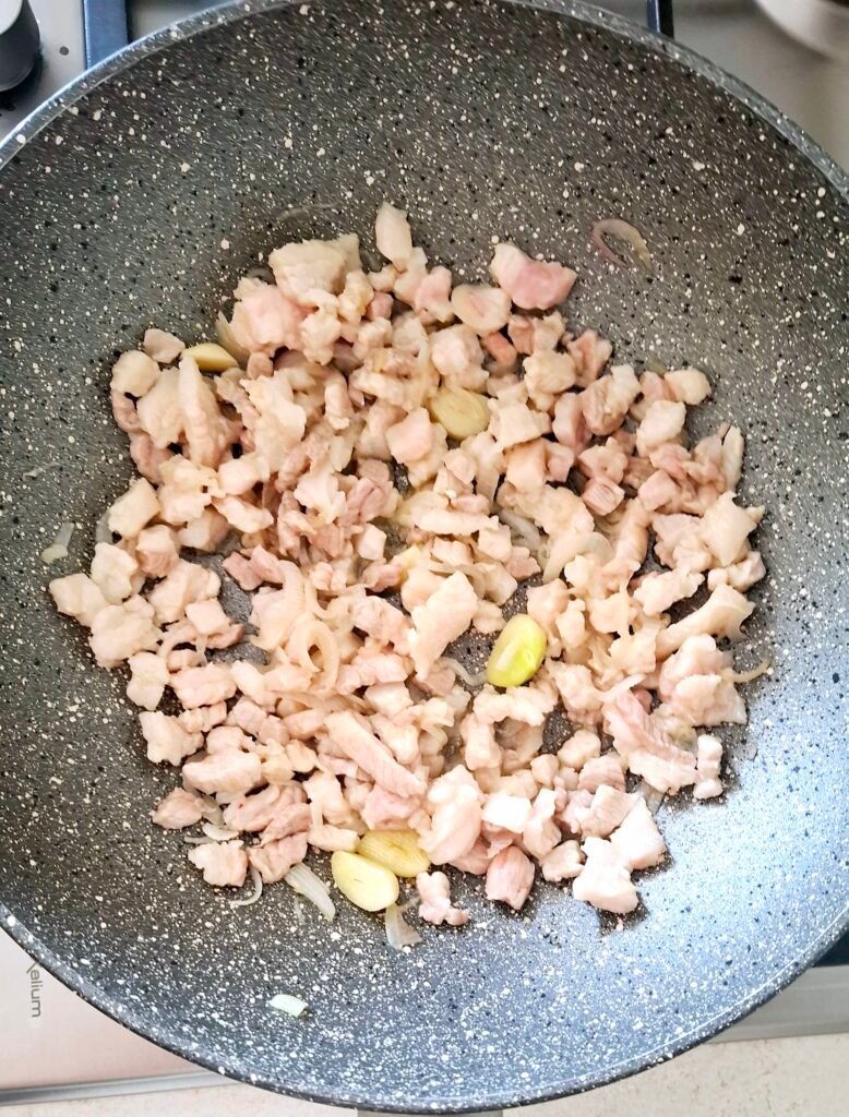 Pancetta a dadini cotta