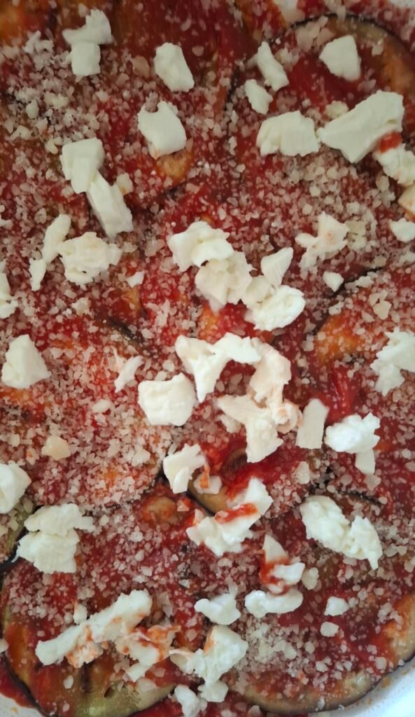 Mozzarella sopra il parmigiano
