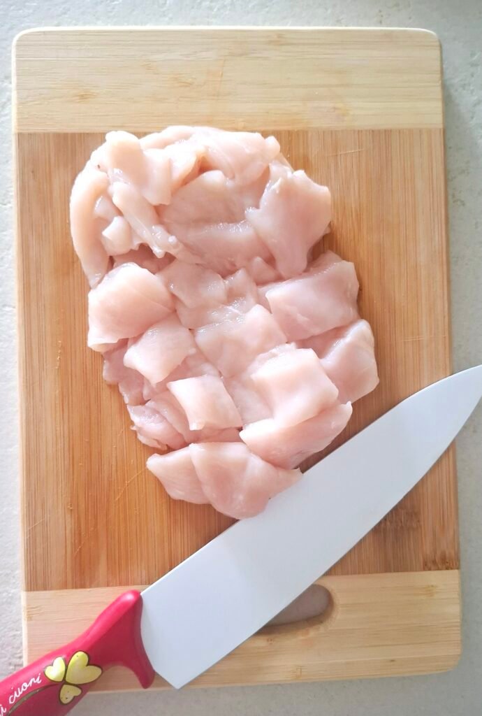 Pollo a cubetti