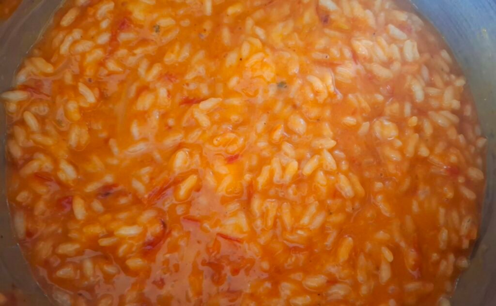 Risotto ai pomodorini confit mantecato